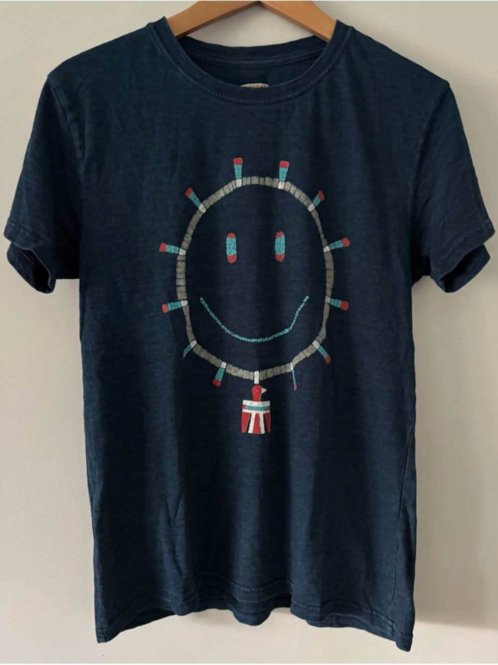 Kapital Santo Domingo Thunderbird Necklace Smiley Tee, Unisex